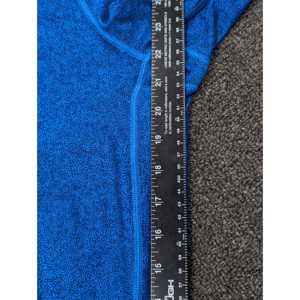 Nike Dri-fit Capri Running Yoga Pants Blue Black Leggings Style 717422 Size S - Picture 7 of 9